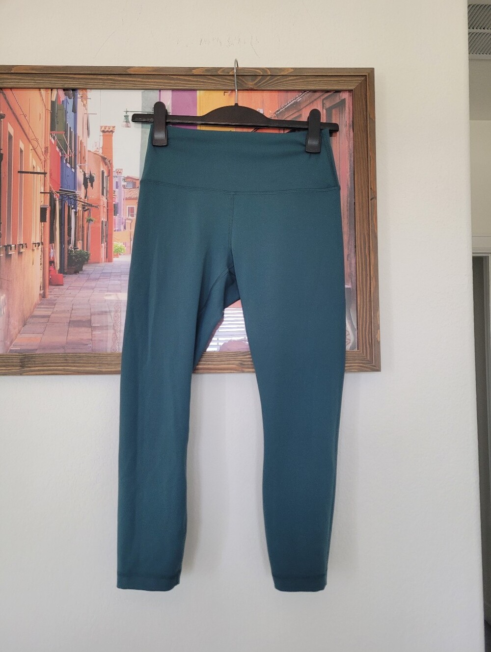 Lululemon Teal High-Waist Performance Leggings Wunder Train Size 8